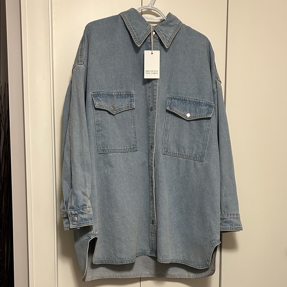 Brunette the label Shania Oversized denim jacket